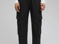 Брюки-карго с эластичным поясом