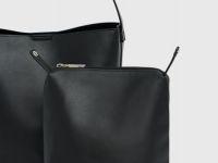 Сумка-шоппер с косметичкой, Черный