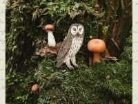 Деревянная брошка Дворникова А. "Сова"