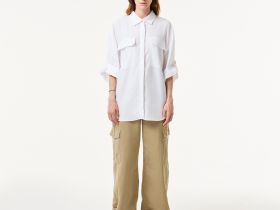 Женская рубашка Lacoste из тенселя