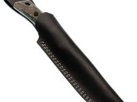 Нож Pocket Wolf Раптор, сталь AUS10Co, рукоять G10, зеленый, кожаные ножны