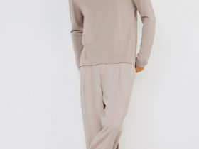 Брюки из вискозы, Бежевый