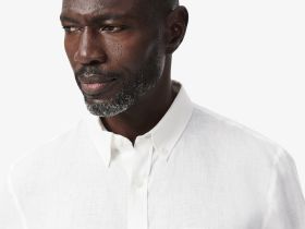 Мужская льняная рубашка Lacoste стандартного кроя