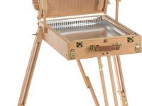 Этюдный ящик двусторонний с алюминиевой вкладкой большой, бук