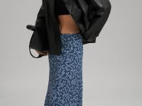 Шифоновая юбка миди с цветочным принтом