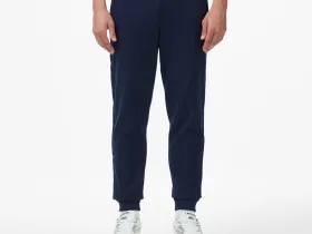 Мужские хлопковые спортивные брюки Lacoste свободного кроя