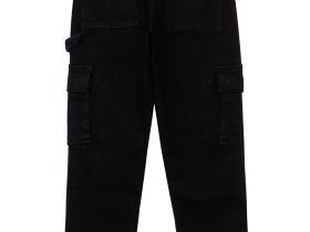 Брюки текстильные джинсовые утепленные с начесом для мальчиков