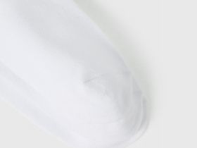 Высокие носки с вышивкой для девочек, 3 пары, Белый