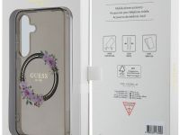 Чехол Guess Flowers Wreath MagSafe для Galaxy S24 черный