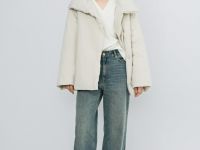 Утеплённая куртка с поясом, Бежевый