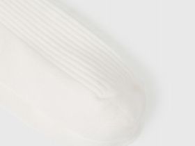 Высокие носки в рубчик с бантами для девочек, Белый