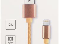 Кабель Red Line Nylon USB / Apple Lightning 1 м Золотистый