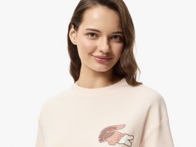 Женская футболка Lacoste из хлопка
