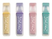 Набор текстовыделителей MESHU "Shiny", 4 цв., пастельные цвета c глиттером, 1-5 мм, ПВХ бокс, европо