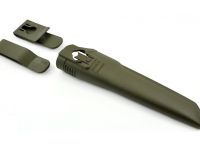 Нож с фиксированным лезвием Morakniv Bushcraft Forest, сталь Sandvik 12C27, ручка резина/пластик