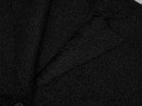 Однобортное пальто из вязаного трикотажа