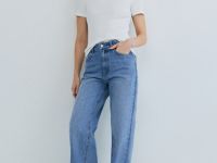 Футболка в рубчик, Белый