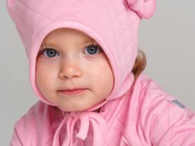 Шапка детская трикотажная для девочек