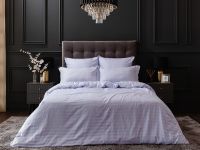 Постельное белье Сиреневый туман/Lilac mist, страйп-сатин