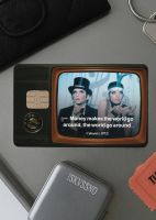 Наклейка матовая на банковскую карту ISKVSSNO "World go around"