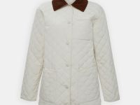 Утепленная куртка с вельветовым воротником