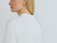 Кардиган на пуговицах, Белый