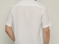 Рубашка изо льна с коротким рукавом