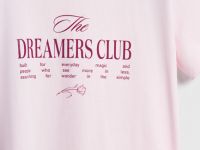 Футболка с принтом, Розовый