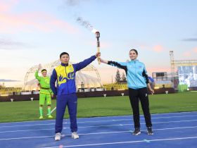 Игры начались. Зажжён огонь XXII Спартакиады по национальным видам спорта