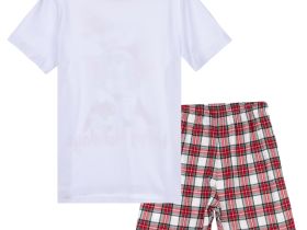 Комплект для девочек: фуфайка трикотажная (футболка), шорты текстильные