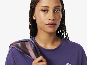 Женская хлопковая футболка Lacoste