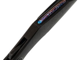 Складной нож WE Knife Krait, сталь M390, рукоять титан, черный