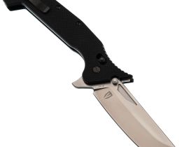 Складной нож Obertech ns-02 Normal straight, сталь VG-10, рукоять G10, черный