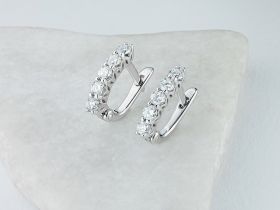 Серьги из белого золота с бриллиантами э4701сг05210701