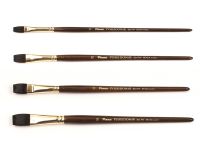 Кисть белка микс №16 плоская Pinax "Poseidon 824 FW" короткая ручка