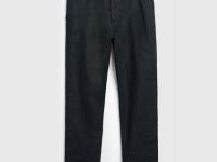 Брюки изо льна, Черный