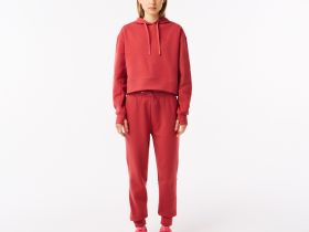 Женская толстовка Lacoste Core Active свободного кроя с капюшоном