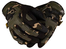 Тактические перчатки, лесной камуфляж