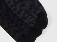 Высокие носки с узором, Серый