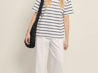 Футболка свободного силуэта в полоску