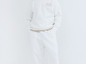 Базовый свитшот с принтом, Белый