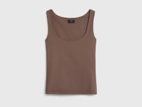 Топ с широкими бретелями, Коричневый