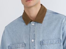 Джинсовая рубашка, Голубой