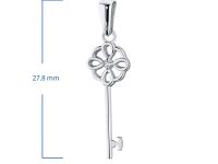 Подвеска из серебра с бриллиантом э0601пд04201603