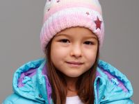 Шапка трикотажная для девочек