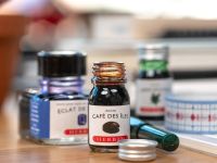 Чернила в банке Herbin, 10 мл, Vert r?s?da, Зелено-голубой