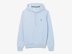 Мужское худи Lacoste классического кроя с флисом