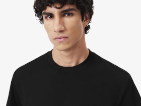 Мужская футболка Lacoste из хлопка с нагрудным карманом