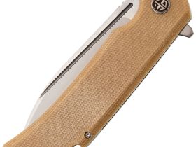 Складной нож Petrified Fish Tunny PFB05BRMS, сталь Sandvik 14C28N, рукоять микарта