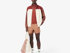 Мужская водоотталкивающая спортивная ветровка Lacoste